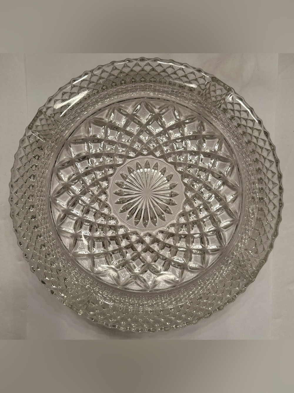 vintage Anchor Hocking Wexford clear pressed glass ashtray